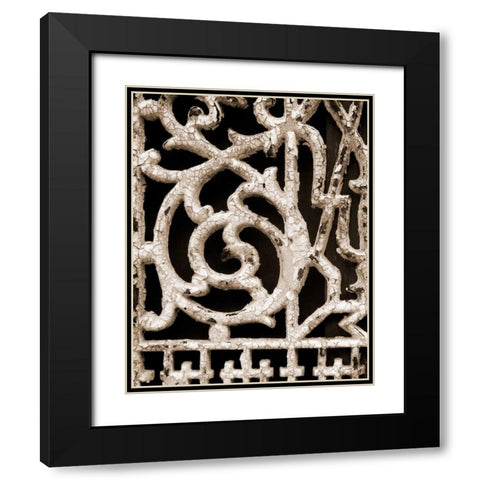 Ornament I Black Modern Wood Framed Art Print with Double Matting by Christensen, Jim