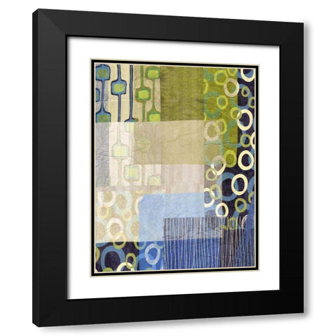 Mix and Match I Black Modern Wood Framed Art Print with Double Matting by Butler, John
