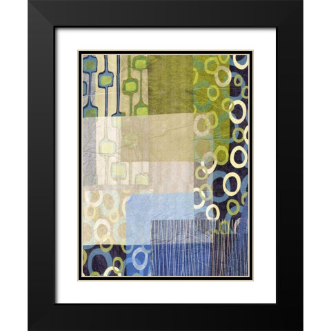 Mix and Match I Black Modern Wood Framed Art Print with Double Matting by Butler, John