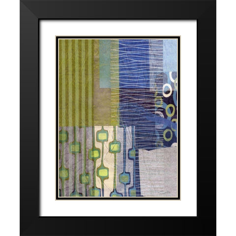 Mix and Match II Black Modern Wood Framed Art Print with Double Matting by Butler, John