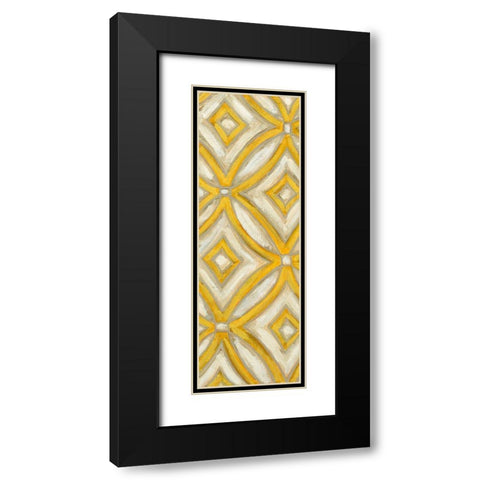 2-Up Earthen Patterns I Black Modern Wood Framed Art Print with Double Matting by Deans, Karen