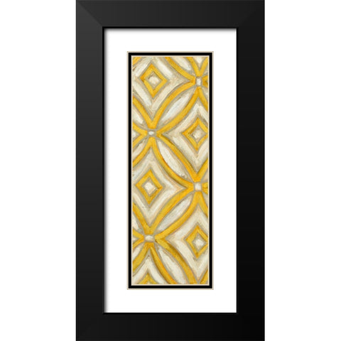 2-Up Earthen Patterns I Black Modern Wood Framed Art Print with Double Matting by Deans, Karen