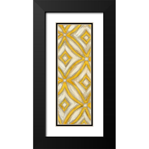 2-Up Earthen Patterns II Black Modern Wood Framed Art Print with Double Matting by Deans, Karen