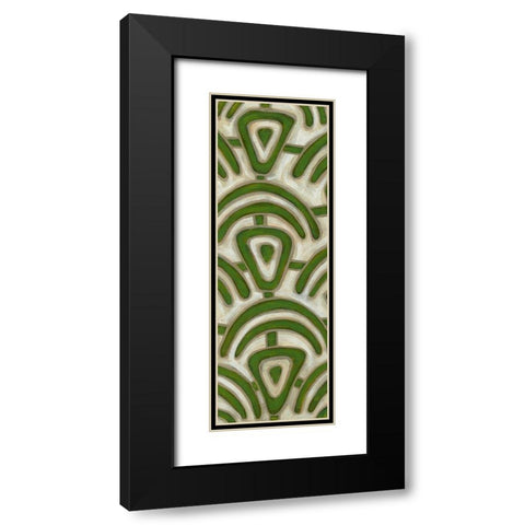 2-Up Earthen Patterns III Black Modern Wood Framed Art Print with Double Matting by Deans, Karen