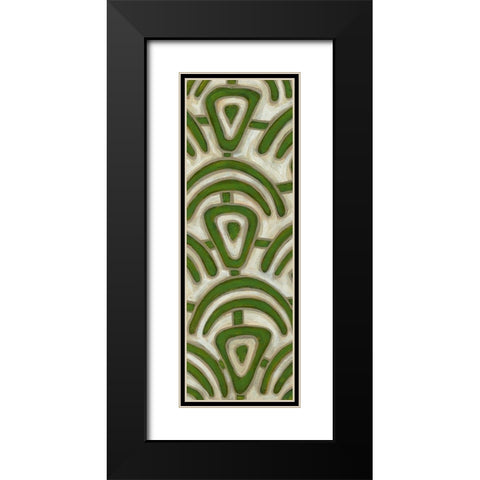 2-Up Earthen Patterns III Black Modern Wood Framed Art Print with Double Matting by Deans, Karen