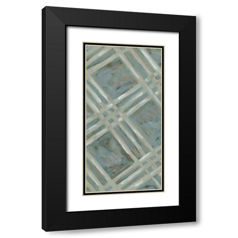 Primary Pattern I Black Modern Wood Framed Art Print with Double Matting by Deans, Karen