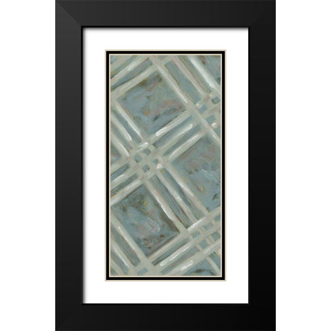 Primary Pattern I Black Modern Wood Framed Art Print with Double Matting by Deans, Karen