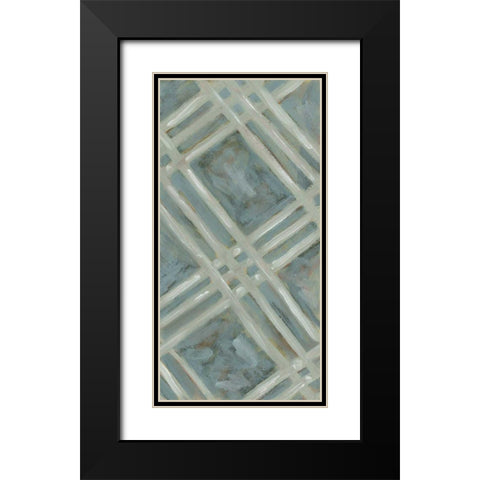 Primary Pattern II Black Modern Wood Framed Art Print with Double Matting by Deans, Karen