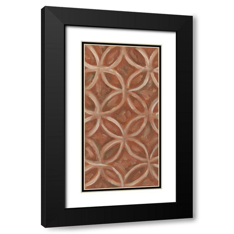Primary Pattern III Black Modern Wood Framed Art Print with Double Matting by Deans, Karen