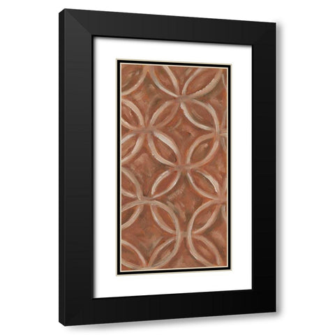 Primary Pattern IV Black Modern Wood Framed Art Print with Double Matting by Deans, Karen