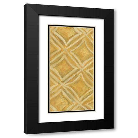 Primary Pattern V Black Modern Wood Framed Art Print with Double Matting by Deans, Karen