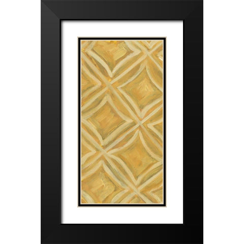 Primary Pattern V Black Modern Wood Framed Art Print with Double Matting by Deans, Karen