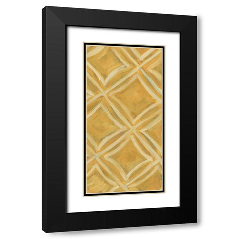 Primary Pattern VI Black Modern Wood Framed Art Print with Double Matting by Deans, Karen