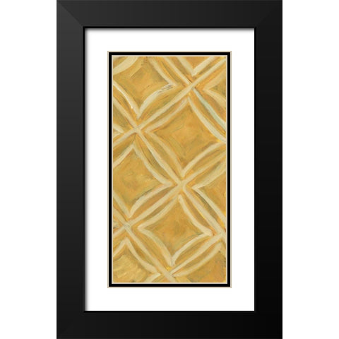 Primary Pattern VI Black Modern Wood Framed Art Print with Double Matting by Deans, Karen