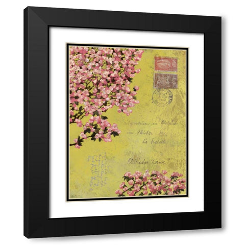 Postage VIII Black Modern Wood Framed Art Print with Double Matting by Novak, Rick