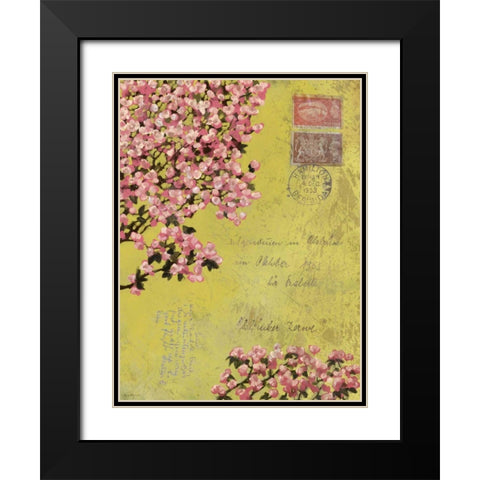 Postage VIII Black Modern Wood Framed Art Print with Double Matting by Novak, Rick