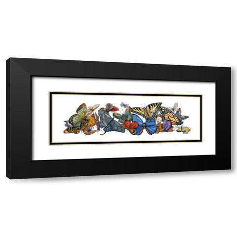 Wings of Splendor I Black Modern Wood Framed Art Print with Double Matting by Russell, Wendy