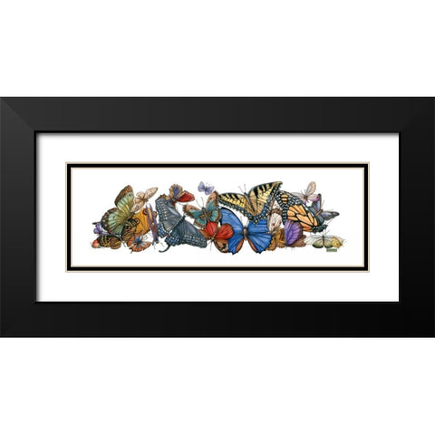 Wings of Splendor I Black Modern Wood Framed Art Print with Double Matting by Russell, Wendy