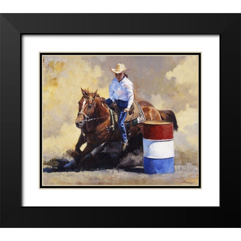 You Go Girl Black Modern Wood Framed Art Print with Double Matting by Chapman, Julie T.