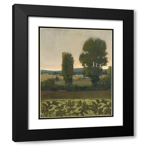 Peaceful Valley I Black Modern Wood Framed Art Print with Double Matting by OToole, Tim