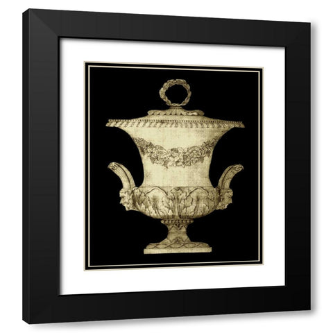 Garden Antiquities III Black Modern Wood Framed Art Print with Double Matting by Vision Studio