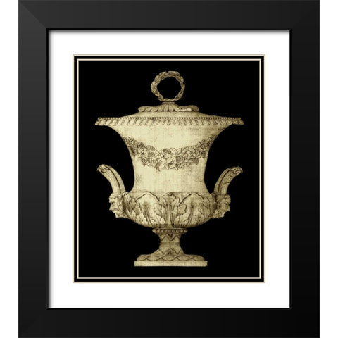 Garden Antiquities III Black Modern Wood Framed Art Print with Double Matting by Vision Studio