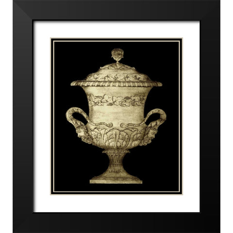 Garden Antiquities IV Black Modern Wood Framed Art Print with Double Matting by Vision Studio