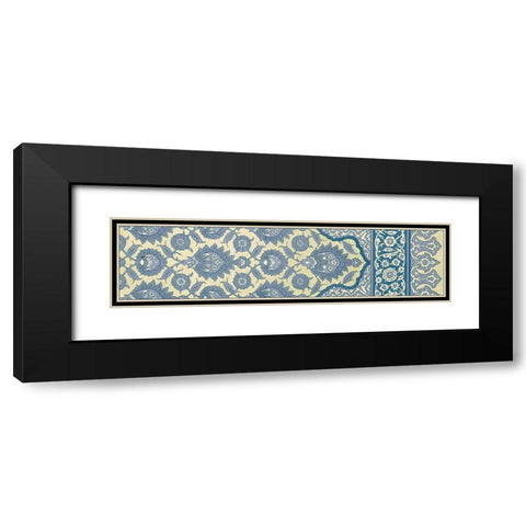 Panel Arabesque II Black Modern Wood Framed Art Print with Double Matting by Vision Studio