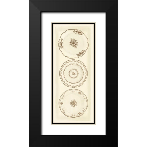 Sevres Porcelain Panel I Black Modern Wood Framed Art Print with Double Matting by Garnier