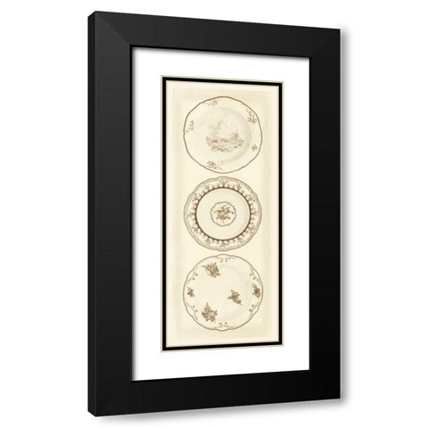 Sevres Porcelain Panel II Black Modern Wood Framed Art Print with Double Matting by Garnier