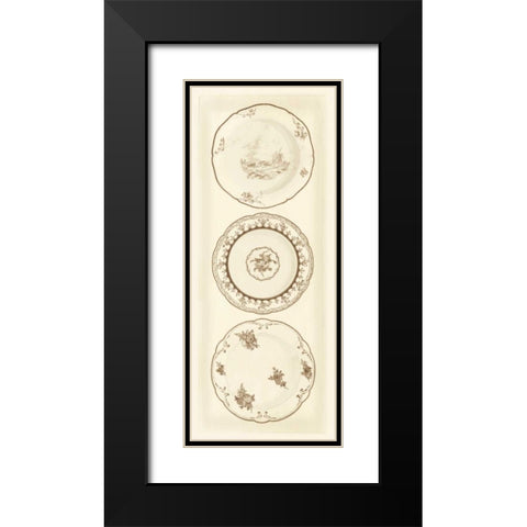 Sevres Porcelain Panel II Black Modern Wood Framed Art Print with Double Matting by Garnier