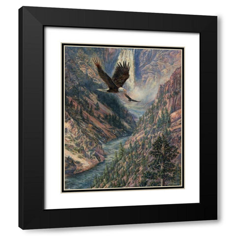 America the Best Black Modern Wood Framed Art Print with Double Matting by Mock, Carolyn