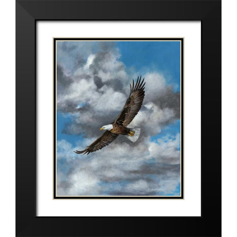 Soaring Black Modern Wood Framed Art Print with Double Matting by Mock, Carolyn