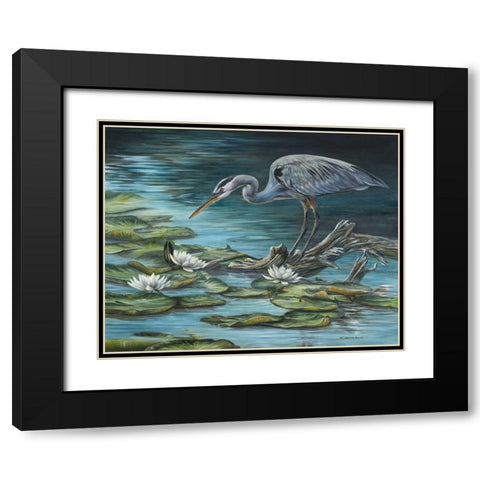 Heron Haven Black Modern Wood Framed Art Print with Double Matting by Mock, Carolyn