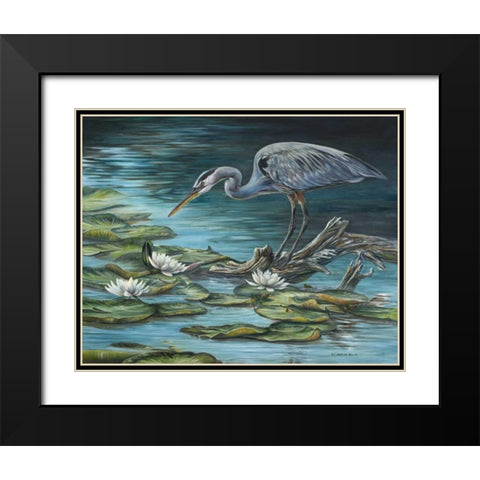 Heron Haven Black Modern Wood Framed Art Print with Double Matting by Mock, Carolyn