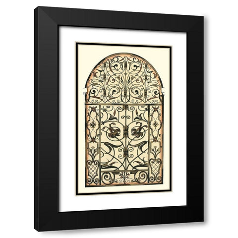 Printed Majestic Gateway I Black Modern Wood Framed Art Print with Double Matting by Vision Studio