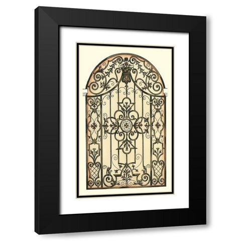 Printed Majestic Gateway II Black Modern Wood Framed Art Print with Double Matting by Vision Studio