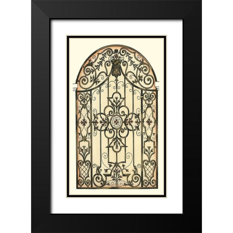 Printed Majestic Gateway II Black Modern Wood Framed Art Print with Double Matting by Vision Studio