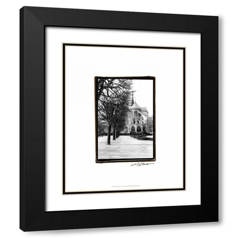 Notre Dame Cathedral IV Black Modern Wood Framed Art Print with Double Matting by DeNardo, Laura
