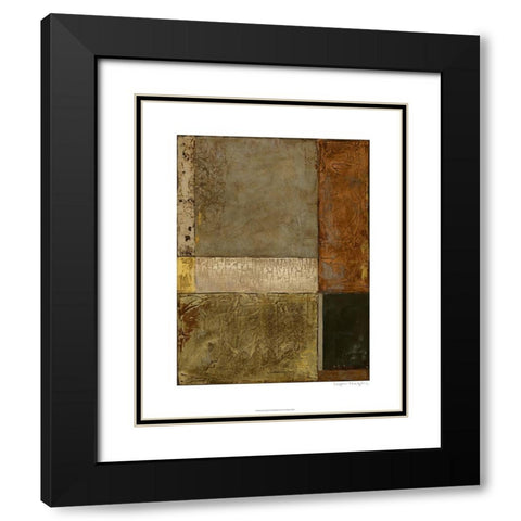 Gilded Age I Black Modern Wood Framed Art Print with Double Matting by Meagher, Megan