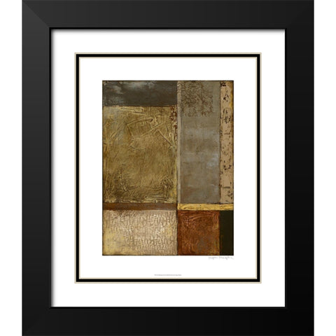 Gilded Age II Black Modern Wood Framed Art Print with Double Matting by Meagher, Megan