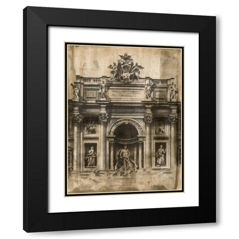 Ancient Ruins II Black Modern Wood Framed Art Print with Double Matting by Harper, Ethan