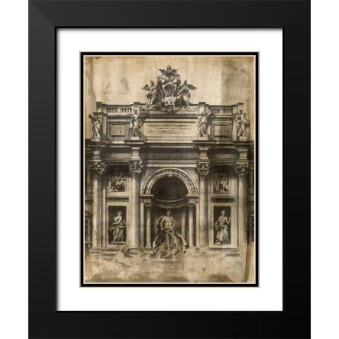 Ancient Ruins II Black Modern Wood Framed Art Print with Double Matting by Harper, Ethan