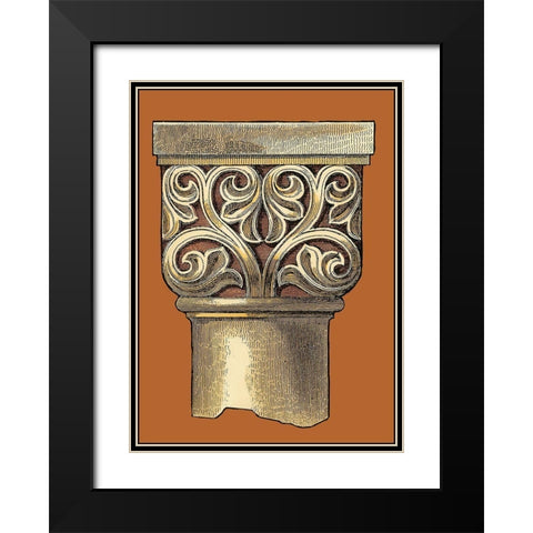 Graphic Capital I Black Modern Wood Framed Art Print with Double Matting by Vision Studio