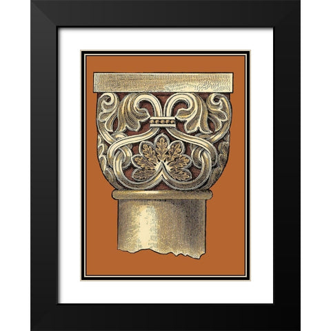 Graphic Capital II Black Modern Wood Framed Art Print with Double Matting by Vision Studio