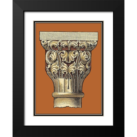 Graphic Capital III Black Modern Wood Framed Art Print with Double Matting by Vision Studio