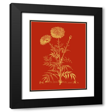 Paprika Bouquet I Black Modern Wood Framed Art Print with Double Matting by Vision Studio