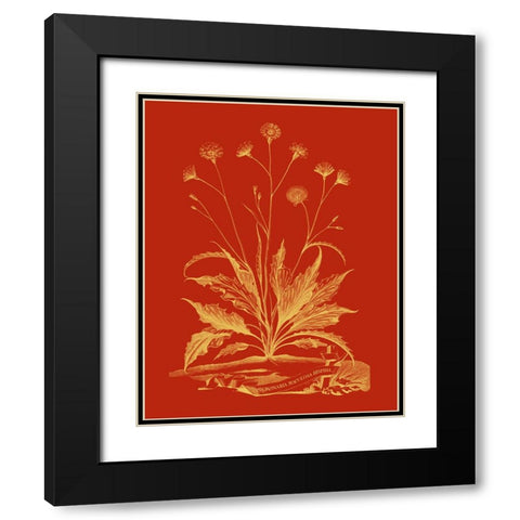 Paprika Bouquet III Black Modern Wood Framed Art Print with Double Matting by Vision Studio