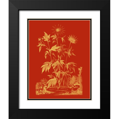 Paprika Bouquet IV Black Modern Wood Framed Art Print with Double Matting by Vision Studio