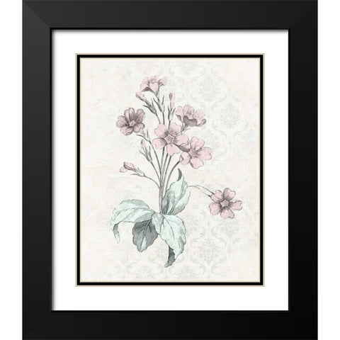 Victorian Blooms IV Black Modern Wood Framed Art Print with Double Matting by Vision Studio